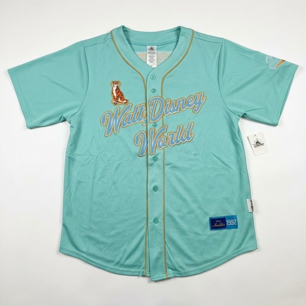 Walt Disney World Aladdin Princess Jasmine Baseball Jersey Adult Sz M NWT